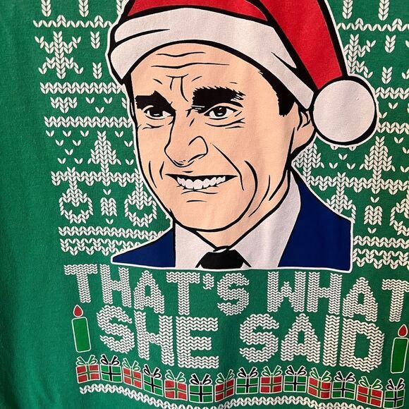 The Office Michael Scott Christmas “That’s What She Said” unisex T-shirt. Size S - Picture 2 of 6